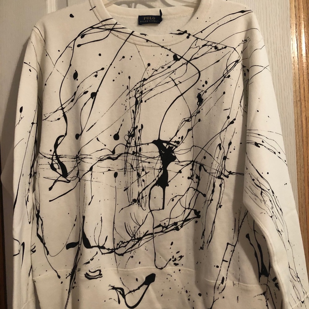 Polo Paint Spattered Sweatshirt